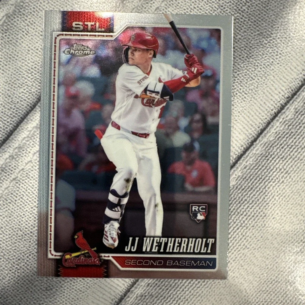 2026 Topps Chrome JJ Wetherholt RC #119 St. Louis Cardinals Rookie Card